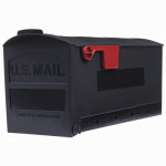 SOLAR GROUP Gibraltar Mailboxes Patriot Series GMB505B01 Rural Mailbox, 1000 cu-in Capacity, Plastic, 8.4 in W, 20-1/2 in D, Black HARDWARE & FARM SUPPLIES SOLAR GROUP