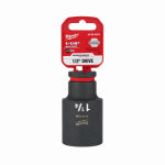MILWAUKEE ELECTRIC TOOL CORP Shockwave SAE Deep-Well 6-Point Impact Socket, 1/2 In. Drive, 1-1/4 In.