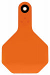 ANIMAL HEALTH INTERNATIONAL All American Livestock Tag, Blank, Medium, Orange, 25-Pk.