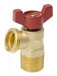 B & K INDUSTRIES B & K Quarter Master ProLine Series 102-054HN Boiler Drain Valve, 3/4 in Connection, MPT x FIP, 125 psi Pressure, Chrome PLUMBING, HEATING & VENTILATION B & K INDUSTRIES