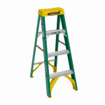 WERNER LADDER COMPANY Werner 4 Ft. Fiberglass Step Ladder with 225 Lb. Load Capacity Type II Ladder Rating