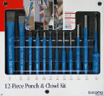 MARSHALLTOWN Punch/Chisel Set, 12-Pc. TOOLS MARSHALLTOWN