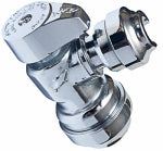 SHARKBITE SharkBite 23048-0000LF Stop Valve, 1/2 x 1/4 in Connection, Compression, 200 psi Pressure, Brass Body, Chrome PLUMBING, HEATING & VENTILATION SHARKBITE