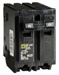SQUARE D Square D Homeline HOM260C Circuit Breaker, Mini, 60 A, 2 -Pole, 120/240 V, Plug Mounting, Black ELECTRICAL SQUARE D