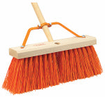 AMES COMPANIES Street Broom, Stiff Synthetic Bristles, 16 In.
