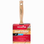 WOOSTER BRUSH Wooster F5119-4 Paint Brush, 4 in W, 2-9/16 in L Bristle, China/Polyester Bristle, Threaded Handle PAINT WOOSTER BRUSH   