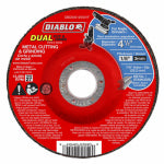 DIABLO Diablo DBD045125X01F Cut and Grind Wheel, 4-1/2 in Dia, 1/8 in Thick, 7/8 in Arbor, Aluminum Oxide Abrasive TOOLS DIABLO