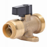 SHARKBITE/CASH ACME Washing Machine Straight Valve, Brass, 3/4 x 1/2 In. PLUMBING, HEATING & VENTILATION SHARKBITE/CASH ACME