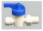 WATTS Straight Stop Quick Connect Valve, 1/4 x 1/4 In.