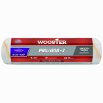 WOOSTER BRUSH Wooster RR641-9 Roller Cover, 3/16 in Thick Nap, 9 in L, Fabric Cover, White PAINT WOOSTER BRUSH   