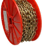 CAMPBELL CHAIN Campbell 072-2000 Decorator Chain, #10, 60 ft L, 35 lb Working Load, Metal, Brass HARDWARE & FARM SUPPLIES CAMPBELL CHAIN