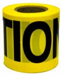 CH HANSON CH Hanson 16100 Barricade Safety Tape, 300 ft L, 3 in W, Yellow, Polyethylene TOOLS CH HANSON