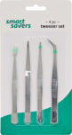 DO IT BEST SS 4PC Tweezer Set HOUSEWARES DO IT BEST