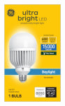 GE GE 93130928 LED Light Bulb, Ultra-Bright, T27 Lamp, 400 W Equivalent, E26 Medium Lamp Base, Non-Dimmable, Daylight ELECTRICAL GE