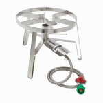 BARBOUR INTERNATIONAL Bayou Classic 60,000 BTU Propane Gas Single Jet Stainless Steel Outdoor Cooker
