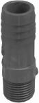 BOSHART INDUSTRIES Boshart UPPIA-0507 Pipe Adapter, 1/2 x 3/4 in, MPT x Insert, Polyethylene, Gray PLUMBING, HEATING & VENTILATION BOSHART INDUSTRIES
