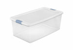 STERILITE Latching Box, Clear, 106-Qt. HOUSEWARES STERILITE