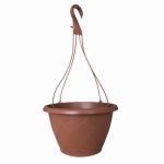 The Ames Companies, Inc. Hanging Basket With Saucer, Terra Cotta Plastic, 12 In. LAWN & GARDEN The Ames Companies, Inc.
