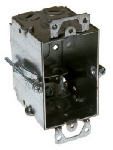 RACO INCORPORATED Old Work Switch Box, Gangable, Steel, 3 x 2-1/2 In. Deep