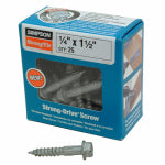 SIMPSON STRONG-TIE Simpson Strong-Tie Strong-Drive SDS SDS25112-R25 Connector Screw, 1-1/2 in L, Serrated Thread, Hex Head, Hex Drive HARDWARE & FARM SUPPLIES SIMPSON STRONG-TIE   