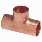 NIBCO INC Copper Pipe Tee, 1 x 1 x 3/4 In. CxCxC