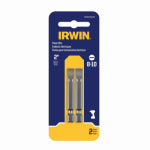 BLACK & DECKER/DEWALT Power Drive #8-10 Slotted Bits, 2 In. 2-Pk.