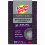 3M COMPANY Extreme Scrub Scour Pads, 2-Pk.
