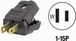 LEVITON MFG CO BLK 15A PLUG ELECTRICAL LEVITON MFG CO