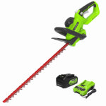 GREENWORKS TOOLS 24V 22" Cordless Battery Hedge Trimmer 2800 SPM w/ 4.0Ah USB Battery & Charger OUTDOOR LIVING & POWER EQUIPMENT GREENWORKS TOOLS
