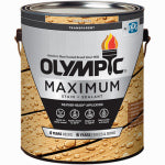 OLYMPIC/PPG ARCHITECTURAL FIN Maximum Stain & Sealant in One, Transparent, Honey Gold Tone, 1-Gallon PAINT OLYMPIC/PPG ARCHITECTURAL FIN