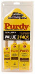 PURDY Purdy 140853100 Paint Brush Set, 1-1/2 in W, Polyester-Nylon Blend Bristle, Fluted Handle PAINT PURDY