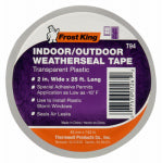 FROST KING Frost King T94H Weatherseal Tape, 2 in W, 25 ft L, Plastic, Clear HARDWARE & FARM SUPPLIES FROST KING