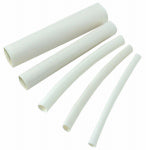 GB Gardner Bender HST-250W Heat Shrink Tubing, 1/4 in Expanded, 1/8 in Recovered Dia, 4 in L, Polyolefin, White ELECTRICAL GB