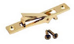 L E JOHNSON Edge Cabinet Pull, Brass,3 In.