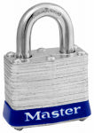 MASTER LOCK Master Lock 3UP Padlock, Open Shackle, 9/32 in Dia Shackle, 3/4 in H Shackle, Steel Shackle, Steel Body, Laminated HARDWARE & FARM SUPPLIES MASTER LOCK