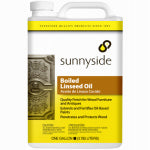SUNNYSIDE Sunnyside 872G1 Boiled Linseed Oil, Clear Amber, Liquid, 1 gal, Can PAINT SUNNYSIDE