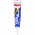 LOCTITE Loctite 2139006 Adhesive Caulk, White, 24 hr to 2 weeks Curing, 40 to 100 deg F, 5.5 oz Tube PAINT LOCTITE