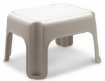 RUBBERMAID Rubbermaid FG420087BISQUE Utility Step Stool, 9-1/4 in H, Bisque PAINT RUBBERMAID