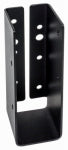 SIMPSON STRONG TIE Outdoor Accents Joist Hanger, ZMAX Coating, Galvanized Light Steel, Black, 2 x 6 In.