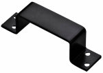 ASSA ABLOY AMERICAS RESIDENTIALI NC Door Bar Holder, Closed, Black Steel, 6.4 x 1-1/2 In.