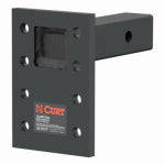 CURT Curt 48323 Adjustable Pintle-Mount Plate, Steel, Carbide Powder-Coated, Black AUTOMOTIVE CURT