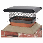 SHELTER Shelter SC913 Shelter Chimney Cap, Steel, Black, Powder-Coated, Fits Duct Size: 7-1/2 x 11-1/2 to 9-1/2 x 13-1/2 in PLUMBING, HEATING & VENTILATION SHELTER
