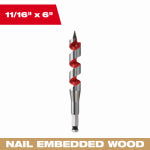 MILWAUKEE ELECTRIC TOOL CORP Auger Drill Bit, 1/2 x 6-1/2 In. TOOLS MILWAUKEE ELECTRIC TOOL CORP