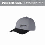 MILWAUKEE ELECTRIC TOOL CORP Workskin Performance Fitted Hat, Dark Gray, L/ XL