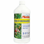 ALASKA Alaska 100099247 Fish Fertilizer, 32 oz Bottle, Liquid, 5-1-1 N-P-K Ratio