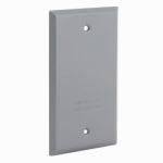 RACO INCORPORATED 1-Gang Weatherproof Blank Cover, Vertical/Horizontal, Gray ELECTRICAL RACO INCORPORATED