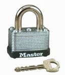 MASTER LOCK Master Lock 22D Padlock, Keyed Different Key, 1/4 in Dia Shackle, Steel Shackle, Steel Body, 1-1/2 in W Body HARDWARE & FARM SUPPLIES MASTER LOCK   