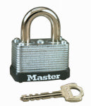 MASTER LOCK Master Lock 22D Padlock, Keyed Different Key, 1/4 in Dia Shackle, Steel Shackle, Steel Body, 1-1/2 in W Body HARDWARE & FARM SUPPLIES MASTER LOCK