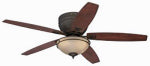 WESTINGHOUSE Westinghouse Carolina Series 72096 Ceiling Fan, 5-Blade, Applewood/Cherry Blade, 52 in Sweep, MDF Blade, 3-Speed ELECTRICAL WESTINGHOUSE