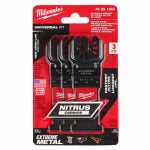MILWAUKEE Milwaukee NITRUS CARBIDE Series 49-25-1563 Oscillating Multi-Tool Blade, Carbide, 1-3/8 in D Cutting, 3/PK TOOLS MILWAUKEE